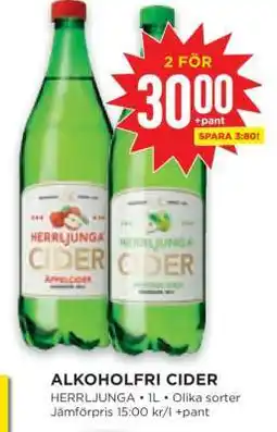 Willys Alkoholfri cider erbjuda
