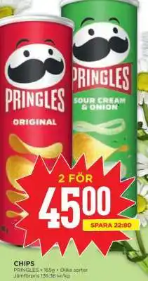 Willys Pringles Chips erbjuda