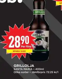 Willys Grillolja Santa Maria erbjuda