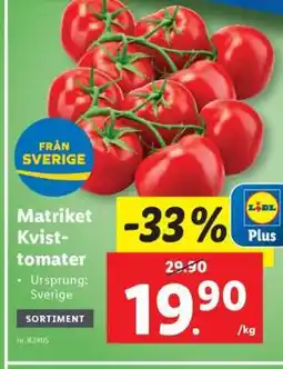 Lidl Matriket Kvisttomater erbjuda