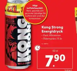 Lidl Kong Strong Energidryck erbjuda