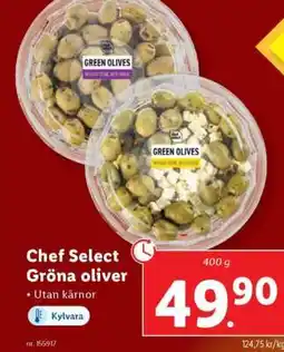 Lidl Chef Select Gröna oliver erbjuda
