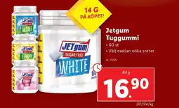 Lidl JETgum Tuggummi erbjuda