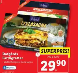 Lidl Dafgårds färdigrätter erbjuda