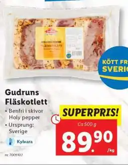 Lidl Gudruns Fläskkotlett erbjuda