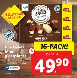 Lidl Bon Gelati Mini-glasspinnar erbjuda