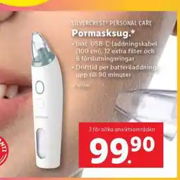 Lidl SILVERCREST PERSONAL CARE Pormasksug erbjuda