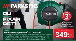 Lidl PARKSIDE Tryckluftsslangtrumma/-serviceenhet erbjuda
