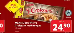 Lidl MAITRE JEAN-PIERRE Croissant med nougat erbjuda