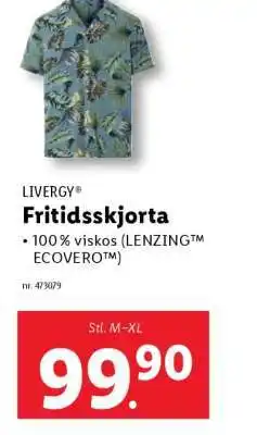 Lidl LIVERGY Fritidsskjorta erbjuda