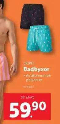 Lidl CRIVIT Badbyxor erbjuda