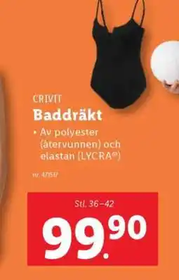 Lidl CRIVIT Baddräkt erbjuda