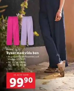 Lidl Byxor med vida ben erbjuda