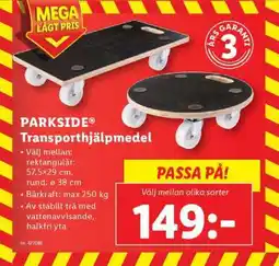 Lidl PARKSIDE Transporthjälpmedel erbjuda