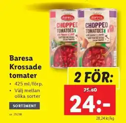 Lidl BARESA Krossade tomater erbjuda