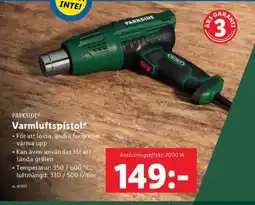 Lidl PARKSIDE Varmuftspistol erbjuda