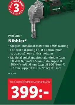 Lidl PARKSIDE Nibbler erbjuda