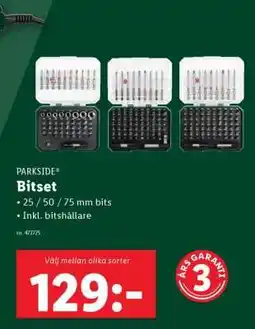 Lidl PARKSIDE Bitset erbjuda