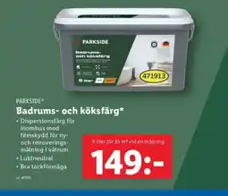 Lidl PARKSIDE Badrums- och köksfärg erbjuda