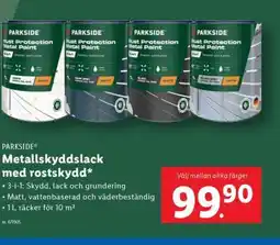 Lidl PARKSIDE Metallschutzlack med rostskydd erbjuda