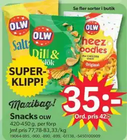 DollarStore Snacks OLW erbjuda