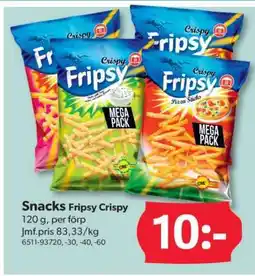 DollarStore Snacks Fripsy Crispy erbjuda
