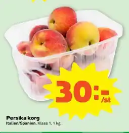 Stora Coop Persika korg erbjuda