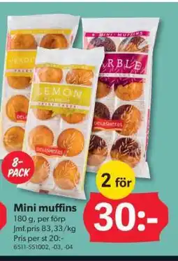 DollarStore Mini muffins erbjuda
