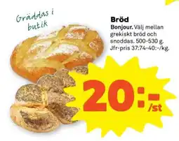 Stora Coop Bröd Bonjour erbjuda