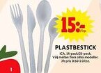 ICA Maxi Plastbestick erbjuda