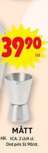 ICA Maxi ICA Mått erbjuda