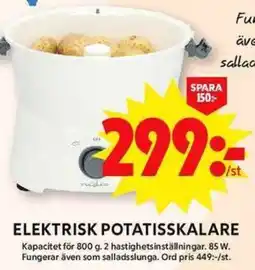 ICA Maxi Elektrisk potatisskalare erbjuda