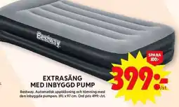 ICA Maxi Bestway Extrasäng med inbyggd pump erbjuda