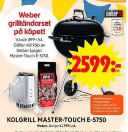 ICA Maxi WEBER Kolgrill master-touch E-5750 erbjuda