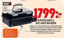 ICA Maxi WEBER Gasolgrill go-anywhere erbjuda
