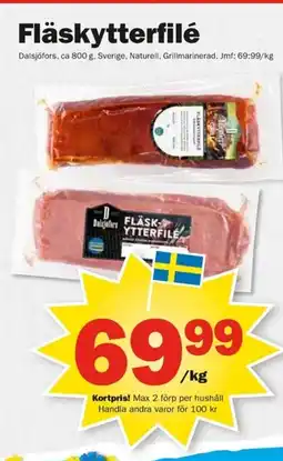 Pekås Fläskytterfilé erbjuda