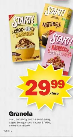 Pekås Granola erbjuda