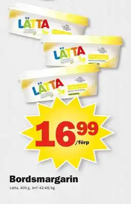 Pekås LÄTTA Bordsmargarin erbjuda