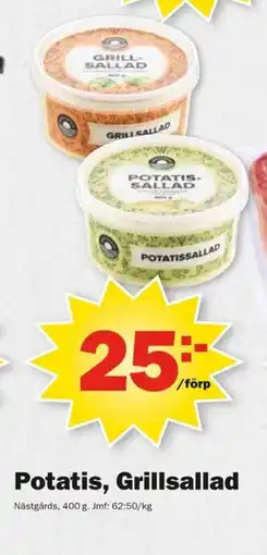 Pekås Potatis, Grillsallad Nästgårds erbjuda