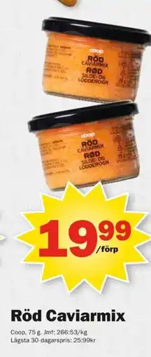 Pekås Röd Caviarmix Coop erbjuda