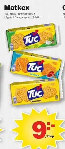 Pekås TUC Matkex erbjuda