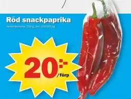 Pekås Röd snackpaprika erbjuda