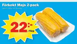 Pekås Förkokt Majs 2-pack erbjuda