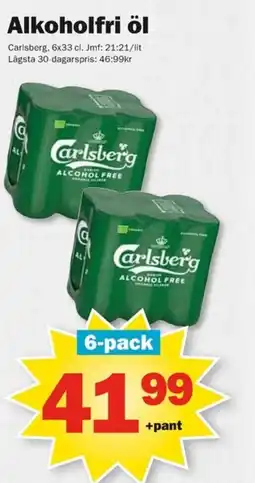 Pekås Alkoholfri öl Carlsberg erbjuda