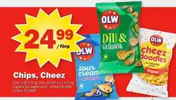 Pekås OLW Chips, Cheez erbjuda