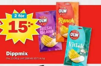 Pekås OLW Dippmix erbjuda