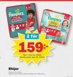 Pekås PAMPERS Blöjor erbjuda
