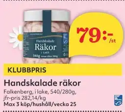 Hemköp FALKENBERG Handskalade räkor erbjuda