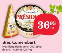 Hemköp PRESIDENT Camembert erbjuda