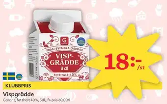 Hemköp GARANT Vispgrädde erbjuda